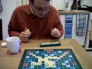 We play Scrabble for brain training